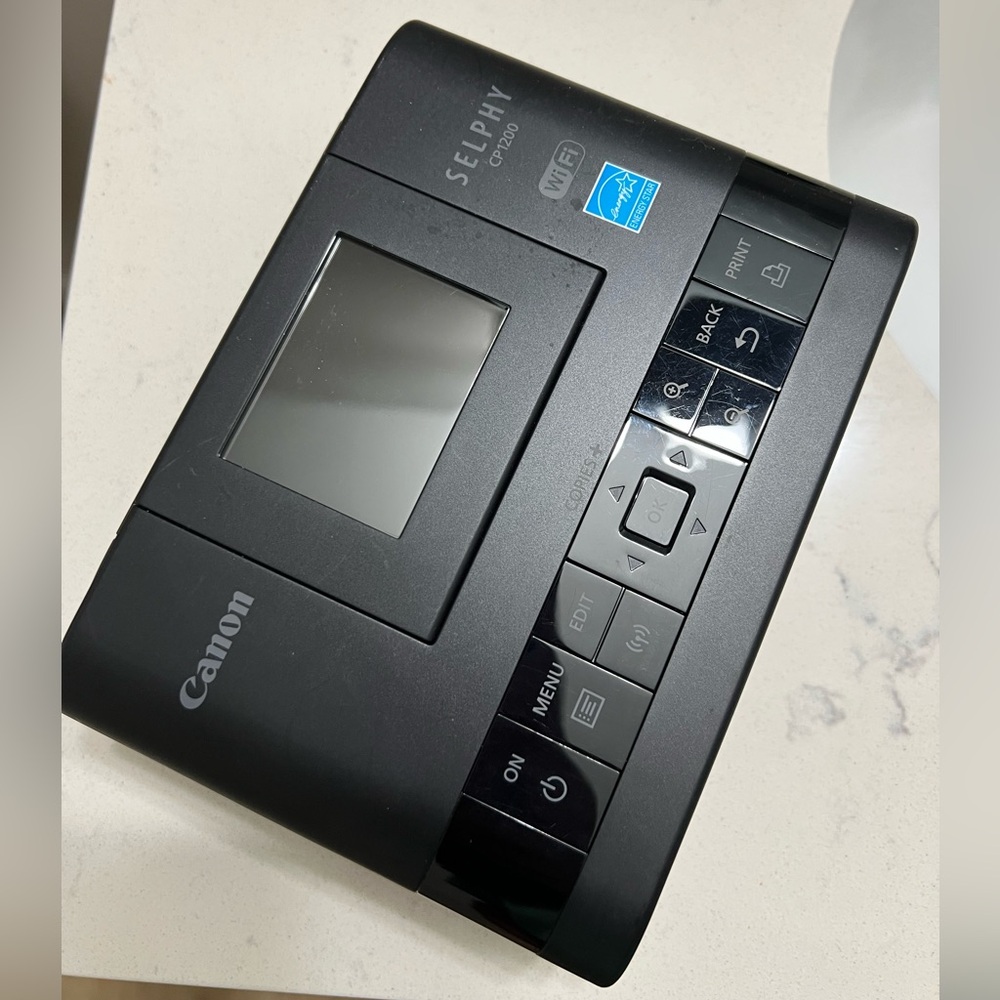 Canon Selphy CP1200 Black Wireless Color Photo Printer